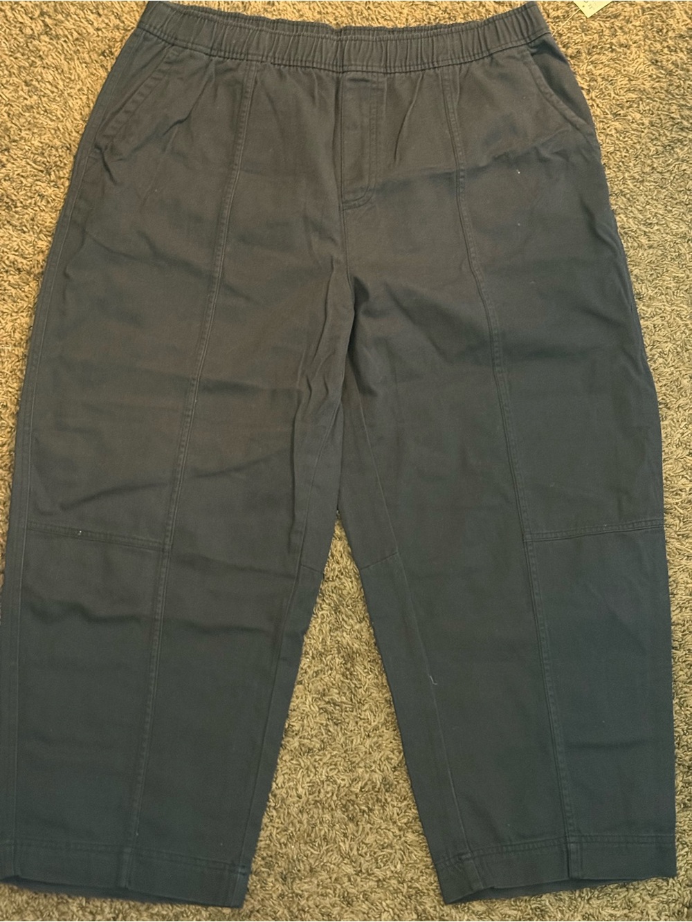 Old Navy women’s Elastic Waist Cargo Pants in Dark Charcoal